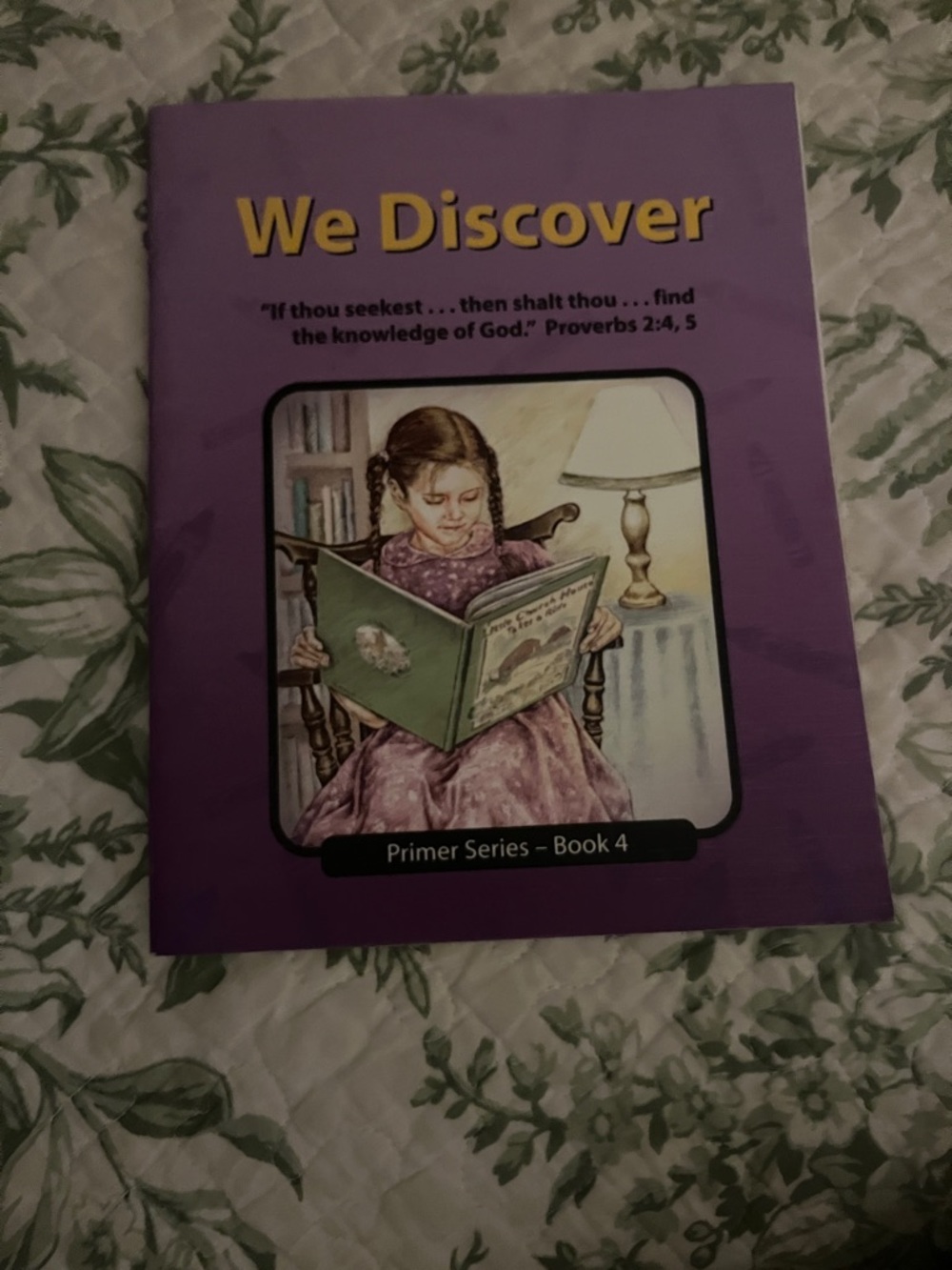 We Discover Primer Series Book 4 - Purple homeschool Christian light